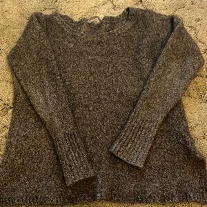 Wool Athleta Charcoal Crew Neck Sweater